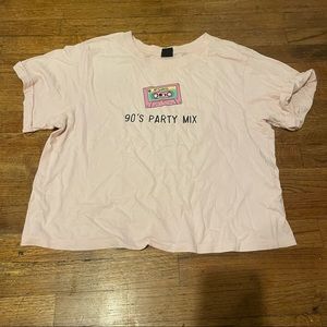 3/$18 baby pink 90s baby tee